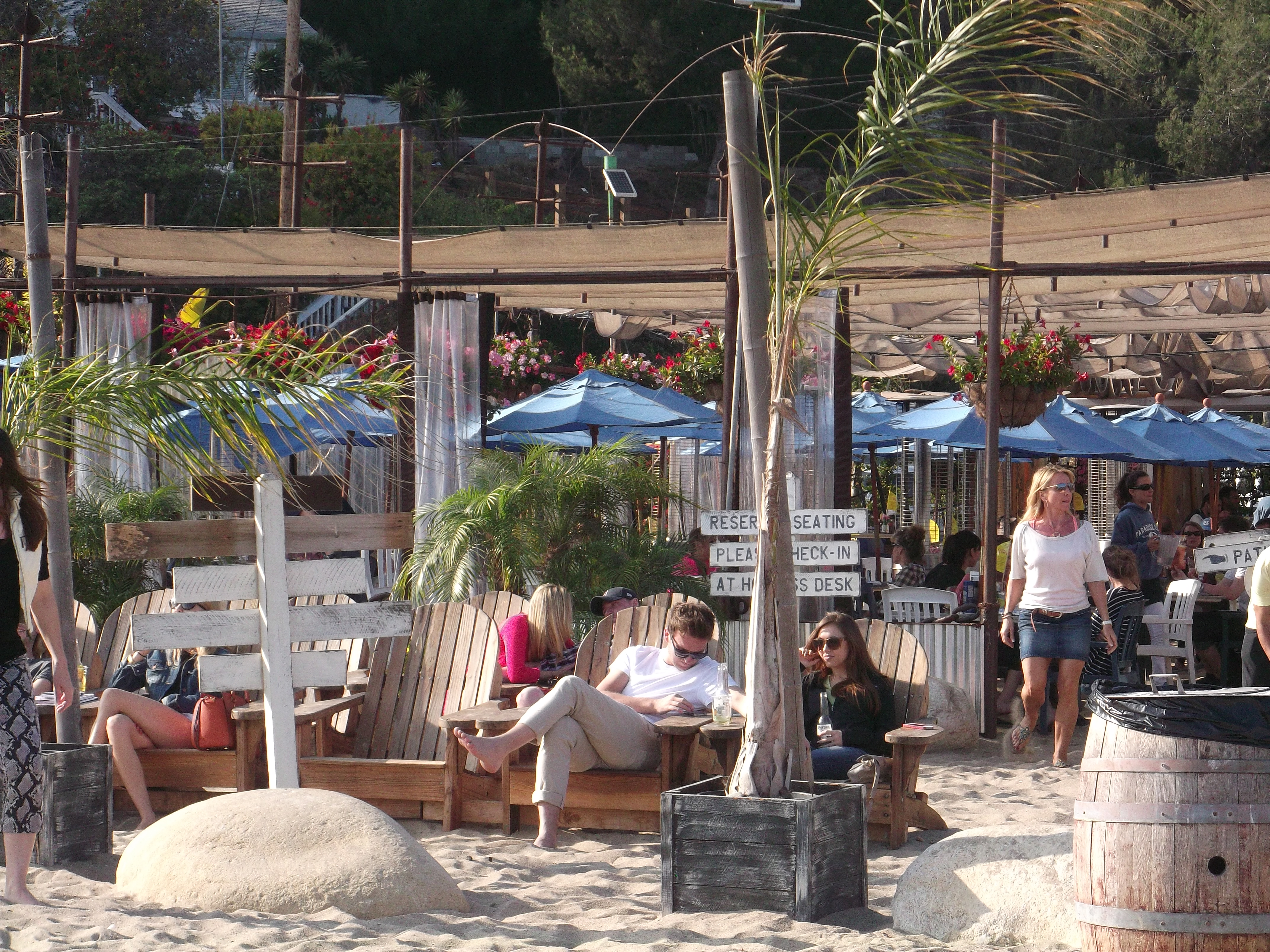 Ein Schoner Am Paradise Cove Beach In Malibu